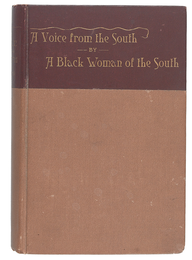 (SLAVERY AND ABOLITION--WOMEN.) COOPER, ANNA JULIA. A voice from the South by a Black Women of the South.